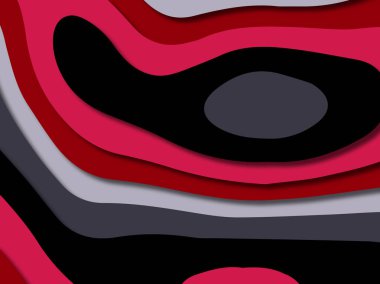 kağıt ile 3D arka plan şekilleri kesim. Soyut kağıt kitap kapağı için şablon arka plan bölmek. Kağıt arka plan kes. Soyut gerçekçi kağıt dekorasyon tasarımı için