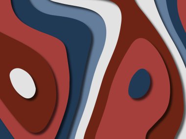 kağıt ile 3D arka plan şekilleri kesim. Soyut kağıt kitap kapağı için şablon arka plan bölmek. Kağıt arka plan kes. Soyut gerçekçi kağıt dekorasyon tasarımı için