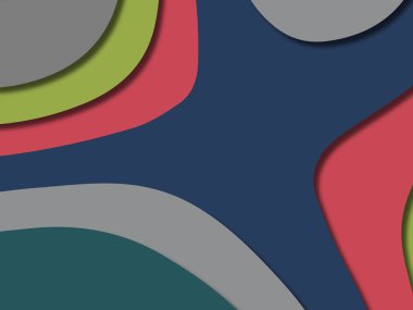 kağıt ile 3D arka plan şekilleri kesim. Soyut kağıt kitap kapağı için şablon arka plan bölmek. Kağıt arka plan kes. Soyut gerçekçi kağıt dekorasyon tasarımı için