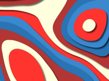 kağıt ile 3D arka plan şekilleri kesim. Soyut kağıt kitap kapağı için şablon arka plan bölmek. Kağıt arka plan kes. Soyut gerçekçi kağıt dekorasyon tasarımı için