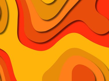 kağıt ile 3D arka plan şekilleri kesim. Soyut kağıt kitap kapağı için şablon arka plan bölmek. Kağıt arka plan kes. Soyut gerçekçi kağıt dekorasyon tasarımı için