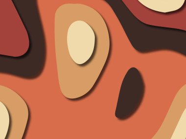 kağıt ile 3D arka plan şekilleri kesim. Soyut kağıt kitap kapağı için şablon arka plan bölmek. Kağıt arka plan kes. Soyut gerçekçi kağıt dekorasyon tasarımı için