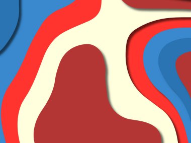 kağıt ile 3D arka plan şekilleri kesim. Soyut kağıt kitap kapağı için şablon arka plan bölmek. Kağıt arka plan kes. Soyut gerçekçi kağıt dekorasyon tasarımı için