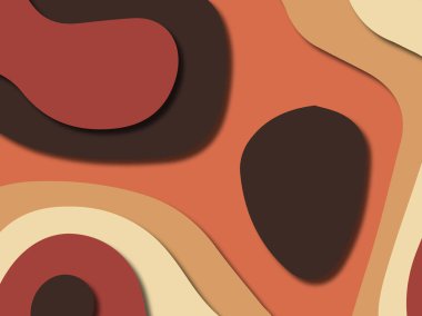 kağıt ile 3D arka plan şekilleri kesim. Soyut kağıt kitap kapağı için şablon arka plan bölmek. Kağıt arka plan kes. Soyut gerçekçi kağıt dekorasyon tasarımı için