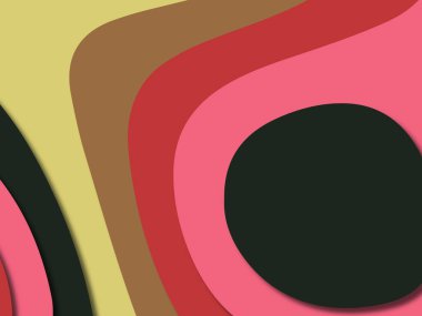 kağıt ile 3D arka plan şekilleri kesim. Soyut kağıt kitap kapağı için şablon arka plan bölmek. Kağıt arka plan kes. Soyut gerçekçi kağıt dekorasyon tasarımı için