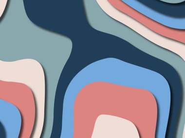 kağıt ile 3D arka plan şekilleri kesim. Soyut kağıt kitap kapağı için şablon arka plan bölmek. Kağıt arka plan kes. Soyut gerçekçi kağıt dekorasyon tasarımı için