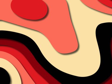 kağıt ile 3D arka plan şekilleri kesim. Soyut kağıt kitap kapağı için şablon arka plan bölmek. Kağıt arka plan kes. Soyut gerçekçi kağıt dekorasyon tasarımı için