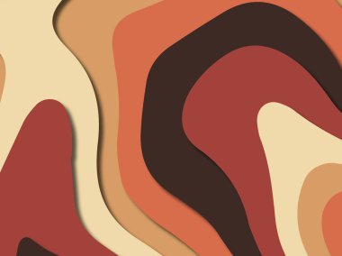 kağıt ile 3D arka plan şekilleri kesim. Soyut kağıt kitap kapağı için şablon arka plan bölmek. Kağıt arka plan kes. Soyut gerçekçi kağıt dekorasyon tasarımı için