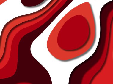 kağıt ile 3D arka plan şekilleri kesim. Soyut kağıt kitap kapağı için şablon arka plan bölmek. Kağıt arka plan kes. Soyut gerçekçi kağıt dekorasyon tasarımı için