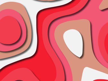 kağıt ile 3D arka plan şekilleri kesim. Soyut kağıt kitap kapağı için şablon arka plan bölmek. Kağıt arka plan kes. Soyut gerçekçi kağıt dekorasyon tasarımı için