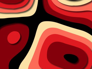 kağıt ile 3D arka plan şekilleri kesim. Soyut kağıt kitap kapağı için şablon arka plan bölmek. Kağıt arka plan kes. Soyut gerçekçi kağıt dekorasyon tasarımı için