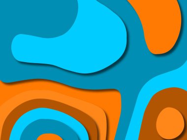 kağıt ile 3D arka plan şekilleri kesim. Soyut kağıt kitap kapağı için şablon arka plan bölmek. Kağıt arka plan kes. Soyut gerçekçi kağıt dekorasyon tasarımı için