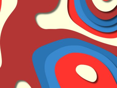 kağıt ile 3D arka plan şekilleri kesim. Soyut kağıt kitap kapağı için şablon arka plan bölmek. Kağıt arka plan kes. Soyut gerçekçi kağıt dekorasyon tasarımı için