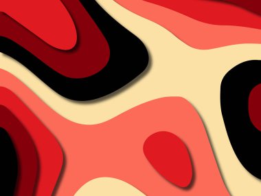 kağıt ile 3D arka plan şekilleri kesim. Soyut kağıt kitap kapağı için şablon arka plan bölmek. Kağıt arka plan kes. Soyut gerçekçi kağıt dekorasyon tasarımı için