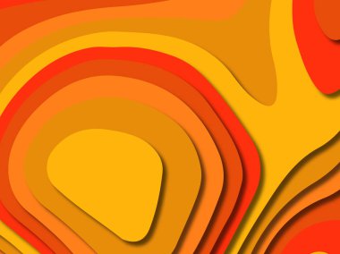 kağıt ile 3D arka plan şekilleri kesim. Soyut kağıt kitap kapağı için şablon arka plan bölmek. Kağıt arka plan kes. Soyut gerçekçi kağıt dekorasyon tasarımı için