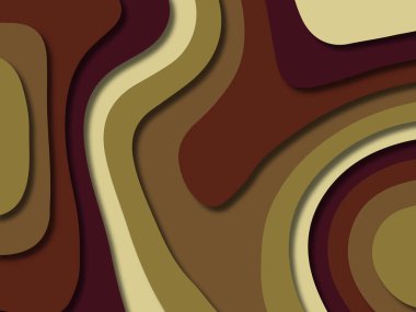 kağıt ile 3D arka plan şekilleri kesim. Soyut kağıt kitap kapağı için şablon arka plan bölmek. Kağıt arka plan kes. Soyut gerçekçi kağıt dekorasyon tasarımı için