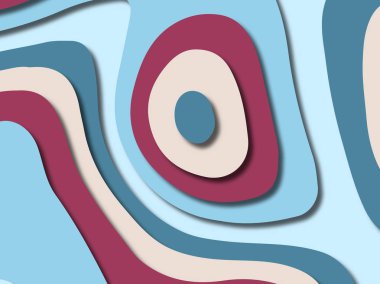 kağıt ile 3D arka plan şekilleri kesim. Soyut kağıt kitap kapağı için şablon arka plan bölmek. Kağıt arka plan kes. Soyut gerçekçi kağıt dekorasyon tasarımı için