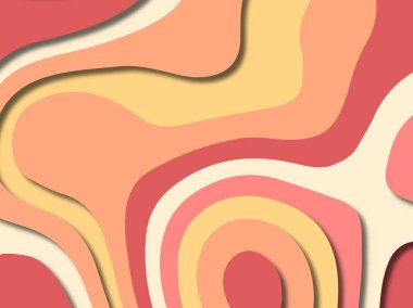 kağıt ile 3D arka plan şekilleri kesim. Soyut kağıt kitap kapağı için şablon arka plan bölmek. Kağıt arka plan kes. Soyut gerçekçi kağıt dekorasyon tasarımı için