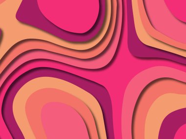 kağıt ile 3D arka plan şekilleri kesim. Soyut kağıt kitap kapağı için şablon arka plan bölmek. Kağıt arka plan kes. Soyut gerçekçi kağıt dekorasyon tasarımı için