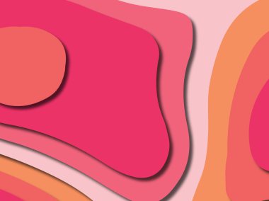 kağıt ile 3D arka plan şekilleri kesim. Soyut kağıt kitap kapağı için şablon arka plan bölmek. Kağıt arka plan kes. Soyut gerçekçi kağıt dekorasyon tasarımı için