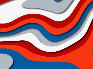 kağıt ile 3D arka plan şekilleri kesim. Soyut kağıt kitap kapağı için şablon arka plan bölmek. Kağıt arka plan kes. Soyut gerçekçi kağıt dekorasyon tasarımı için