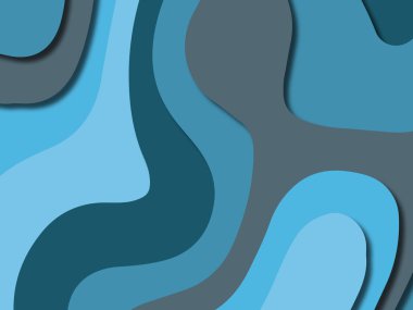 kağıt ile 3D arka plan şekilleri kesim. Soyut kağıt kitap kapağı için şablon arka plan bölmek. Kağıt arka plan kes. Soyut gerçekçi kağıt dekorasyon tasarımı için