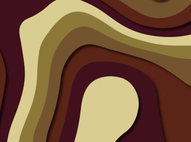 kağıt ile 3D arka plan şekilleri kesim. Soyut kağıt kitap kapağı için şablon arka plan bölmek. Kağıt arka plan kes. Soyut gerçekçi kağıt dekorasyon tasarımı için