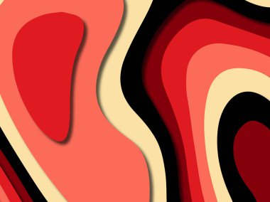 kağıt ile 3D arka plan şekilleri kesim. Soyut kağıt kitap kapağı için şablon arka plan bölmek. Kağıt arka plan kes. Soyut gerçekçi kağıt dekorasyon tasarımı için