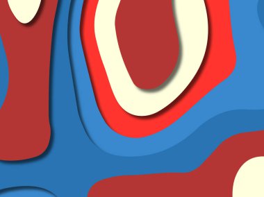 kağıt ile 3D arka plan şekilleri kesim. Soyut kağıt kitap kapağı için şablon arka plan bölmek. Kağıt arka plan kes. Soyut gerçekçi kağıt dekorasyon tasarımı için