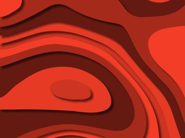 kağıt ile 3D arka plan şekilleri kesim. Soyut kağıt kitap kapağı için şablon arka plan bölmek. Kağıt arka plan kes. Soyut gerçekçi kağıt dekorasyon tasarımı için