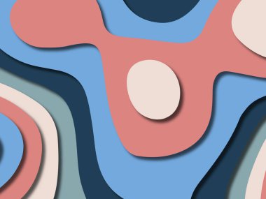 kağıt ile 3D arka plan şekilleri kesim. Soyut kağıt kitap kapağı için şablon arka plan bölmek. Kağıt arka plan kes. Soyut gerçekçi kağıt dekorasyon tasarımı için