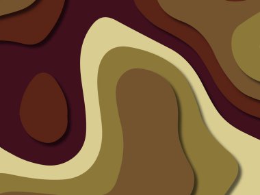 kağıt ile 3D arka plan şekilleri kesim. Soyut kağıt kitap kapağı için şablon arka plan bölmek. Kağıt arka plan kes. Soyut gerçekçi kağıt dekorasyon tasarımı için