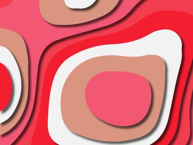 kağıt ile 3D arka plan şekilleri kesim. Soyut kağıt kitap kapağı için şablon arka plan bölmek. Kağıt arka plan kes. Soyut gerçekçi kağıt dekorasyon tasarımı için