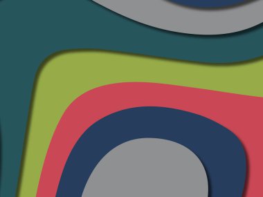 kağıt ile 3D arka plan şekilleri kesim. Soyut kağıt kitap kapağı için şablon arka plan bölmek. Kağıt arka plan kes. Soyut gerçekçi kağıt dekorasyon tasarımı için