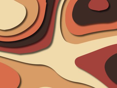 kağıt ile 3D arka plan şekilleri kesim. Soyut kağıt kitap kapağı için şablon arka plan bölmek. Kağıt arka plan kes. Soyut gerçekçi kağıt dekorasyon tasarımı için