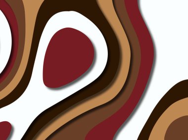 kağıt ile 3D arka plan şekilleri kesim. Soyut kağıt kitap kapağı için şablon arka plan bölmek. Kağıt arka plan kes. Soyut gerçekçi kağıt dekorasyon tasarımı için