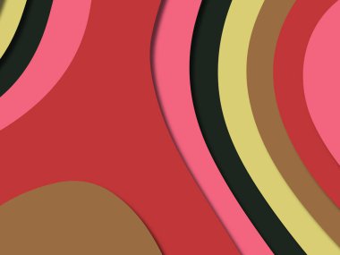 kağıt ile 3D arka plan şekilleri kesim. Soyut kağıt kitap kapağı için şablon arka plan bölmek. Kağıt arka plan kes. Soyut gerçekçi kağıt dekorasyon tasarımı için