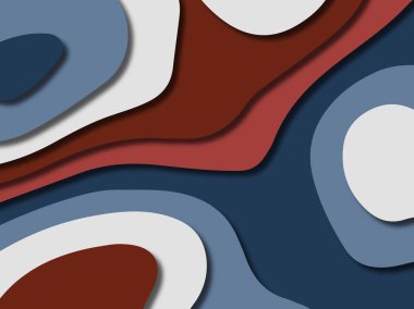 kağıt ile 3D arka plan şekilleri kesim. Soyut kağıt kitap kapağı için şablon arka plan bölmek. Kağıt arka plan kes. Soyut gerçekçi kağıt dekorasyon tasarımı için