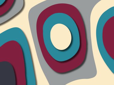 kağıt ile 3D arka plan şekilleri kesim. Soyut kağıt kitap kapağı için şablon arka plan bölmek. Kağıt arka plan kes. Soyut gerçekçi kağıt dekorasyon tasarımı için