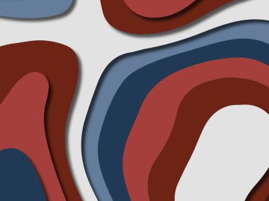 kağıt ile 3D arka plan şekilleri kesim. Soyut kağıt kitap kapağı için şablon arka plan bölmek. Kağıt arka plan kes. Soyut gerçekçi kağıt dekorasyon tasarımı için