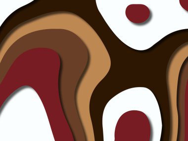 kağıt ile 3D arka plan şekilleri kesim. Soyut kağıt kitap kapağı için şablon arka plan bölmek. Kağıt arka plan kes. Soyut gerçekçi kağıt dekorasyon tasarımı için