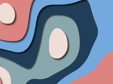 kağıt ile 3D arka plan şekilleri kesim. Soyut kağıt kitap kapağı için şablon arka plan bölmek. Kağıt arka plan kes. Soyut gerçekçi kağıt dekorasyon tasarımı için