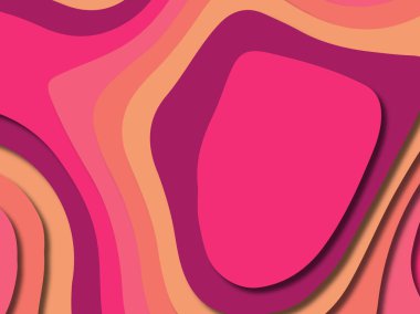 kağıt ile 3D arka plan şekilleri kesim. Soyut kağıt kitap kapağı için şablon arka plan bölmek. Kağıt arka plan kes. Soyut gerçekçi kağıt dekorasyon tasarımı için