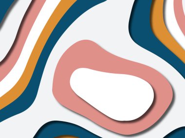 kağıt ile 3D arka plan şekilleri kesim. Soyut kağıt kitap kapağı için şablon arka plan bölmek. Kağıt arka plan kes. Soyut gerçekçi kağıt dekorasyon tasarımı için