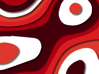 kağıt ile 3D arka plan şekilleri kesim. Soyut kağıt kitap kapağı için şablon arka plan bölmek. Kağıt arka plan kes. Soyut gerçekçi kağıt dekorasyon tasarımı için