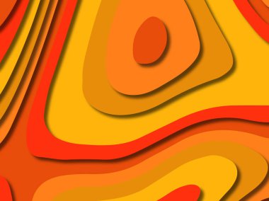 kağıt ile 3D arka plan şekilleri kesim. Soyut kağıt kitap kapağı için şablon arka plan bölmek. Kağıt arka plan kes. Soyut gerçekçi kağıt dekorasyon tasarımı için