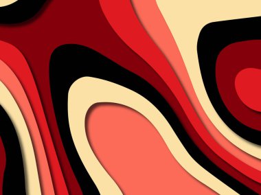 kağıt ile 3D arka plan şekilleri kesim. Soyut kağıt kitap kapağı için şablon arka plan bölmek. Kağıt arka plan kes. Soyut gerçekçi kağıt dekorasyon tasarımı için