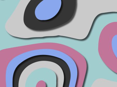 kağıt ile 3D arka plan şekilleri kesim. Soyut kağıt kitap kapağı için şablon arka plan bölmek. Kağıt arka plan kes. Soyut gerçekçi kağıt dekorasyon tasarımı için