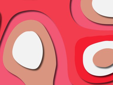 kağıt ile 3D arka plan şekilleri kesim. Soyut kağıt kitap kapağı için şablon arka plan bölmek. Kağıt arka plan kes. Soyut gerçekçi kağıt dekorasyon tasarımı için