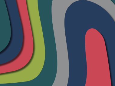 kağıt ile 3D arka plan şekilleri kesim. Soyut kağıt kitap kapağı için şablon arka plan bölmek. Kağıt arka plan kes. Soyut gerçekçi kağıt dekorasyon tasarımı için